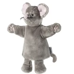 STERNTALER 3622458 Kinder Handpuppe Maus für das Kasperletheater grau