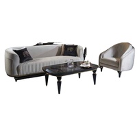 JVmoebel Sofa Sofagarnitur 3+1 Sitzer Couchtisch Textil Garnitur Design, Made in Europe grau