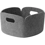 Muuto - Restore Aufbewahrungskorb 28 x 28 cm, grau melange