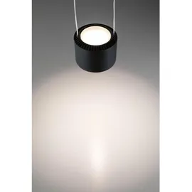 Paulmann URail Pendel Aldan schwarz-matt Ø 9,8 cm, warmweiß, dimmbar