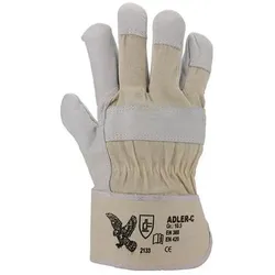 Asatex Handschuhe Adler-C Gr.10,5 naturfarben Leder