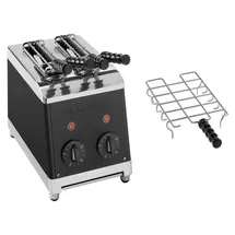 Milantoast 2-er Toaster Schwarz