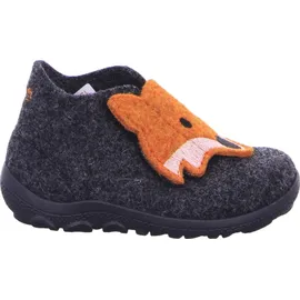 superfit Baby Jungen - Schuhe HAPPY Slipper, Modern, GRAU/ORANGE 4700, 20