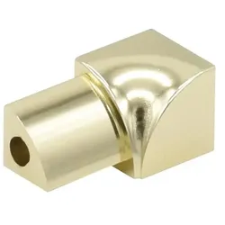 Runde Innenecken für Aluminiumprofile gold glänzend (H= 10 mm)