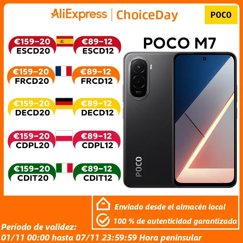 【Weltpremiere】POCO M7 Global Version Smartphone Snapdragon 685 7000 mAh Akku Immersive 6,9