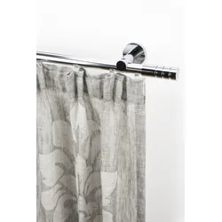 Gardinenstange GARESA "EASY", grau (chromfarben), B:65cm L:100cm Ø:20mm, Aluminium, Gardinenstangen