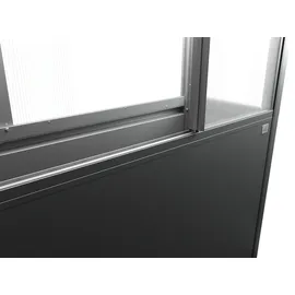 Biohort Gewächshaus Florentina 2 x 1 MAXI 201,6 x 213 x 103,1 cm Dunkelgrau-Metallic