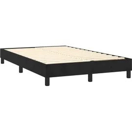 vidaXL Boxspringbett 120 x 200 cm Schwarz