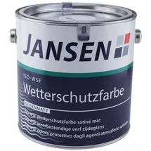 Jansen ISO-WSF Wetterschutzfarbe Weiß seidenmatt 2,5 l
