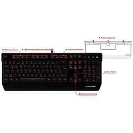LC-POWER Gaming Tastatur MX-Red DE (LC-KEY-MECH-1)