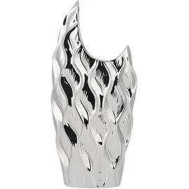 Beliani Dekovase Haluza Steinzeug 35 cm