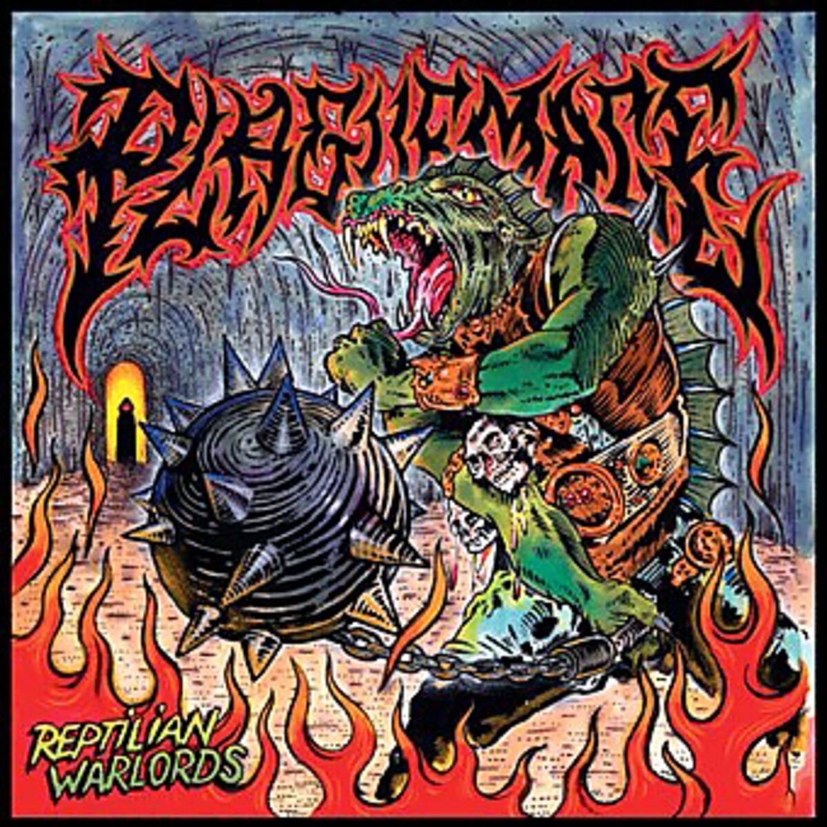Reptilian Warlords (Green Vinyl) - Plaguemace. (LP)