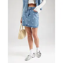 Only Jeansrock Damen Floral Blau 36