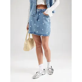 Only Jeansrock Damen Floral Blau 36