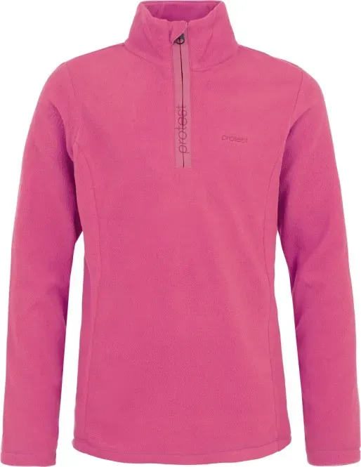 PROTEST MUTEY JR 1/4 ZIP Fleece 2025 foxy pink - 140