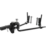 Vevor Anhängerkupplung 680 kg, Anhängevorrichtung, Lastverteilungskupplung mit 50 mm Schaft, 58,7 mm Kugel, Anhänger-Stabilitätskontrolle zur Lastnivellierung, schwarz pulverbeschichtet