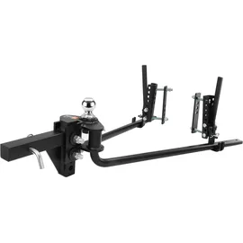 Vevor Anhängerkupplung 680 kg, Anhängevorrichtung, Lastverteilungskupplung mit 50 mm Schaft, 58,7 mm Kugel, Anhänger-Stabilitätskontrolle zur Lastnivellierung, schwarz pulverbeschichtet