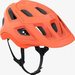 Fahrradhelm MTB EXPL 500 orange fluoreszierendes Flammenorange L