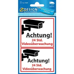 AVERY Zweckform ZDesign Hinweisschild 'Videoüberwacht', SK