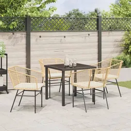 vidaXL Garten Essgruppe 5-tlg. Braun