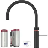 bietal® Quooker Fusion Round schwarz & COMBI Reservoire & CUBE