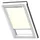 VELUX Sichtschutzrollo Uni Beige 1086, CK02 1086KWL Hellbeige, weiße Schiene: