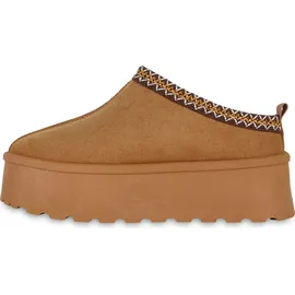 VAN HILL Pantoffeln Hellbraun 39