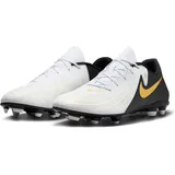 Nike Phantom GX Ii Club Fg/Mg Fußballschuhe, white/black/mtlc gold coin 43