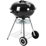 tectake 3in1 BBQ Holzkohlegrill Barbecue Smoker Räuchertonne Räuchergrill mit Thermostat -Diverse Modelle- (Kugelgrill)