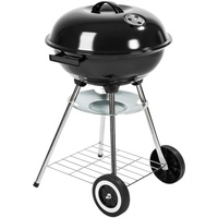 TecTake 3in1 BBQ Holzkohlegrill Barbecue Smoker Räuchertonne Räuchergrill mit Thermostat -diverse Modelle- (Kugelgrill)