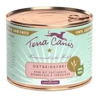 Terra Canis Getreidefrei 200g Dose Hundenassfutter 12 x 200 Gramm Huhn mit Pastinaken, Brombeeren & Löwenzahn