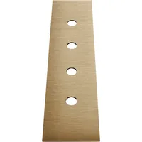 GESSI 4-Loch Dekor-Platte für Secur Box, - warm bronze