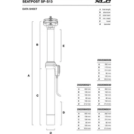 XLC SP-S13 mm - 27.2mm