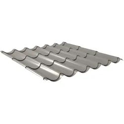 Alu-Pfannenblech Ziegeloptik | Aluminium | Beschichtung 25 μm | Stärke 0,7 mm
