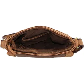 GREENBURRY Vintage Umhängetasche Leder 23 cm braun