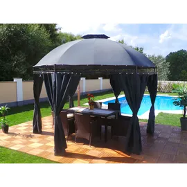 Swing&Harmonie Luxus Pavillon 3,5 x 3,5 m inkl. 4 Seitenteile
