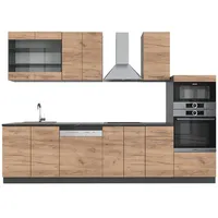 Vicco Küchenzeile Fame-Line 300 cm anthrazit eiche