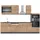 Vicco Küchenzeile Fame-Line 300 cm anthrazit eiche