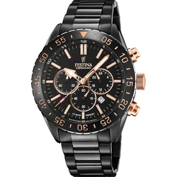 Festina Quarz Herren Keramik F20577/1 - schwarz - 44mm