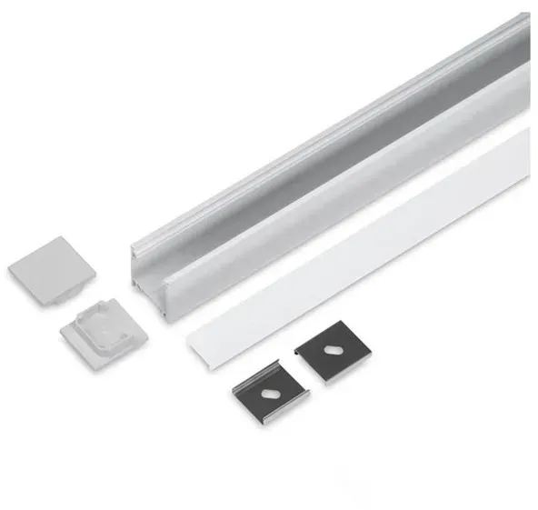 Aluminiumsprofil - Model L - 20mm LED strip - Alu