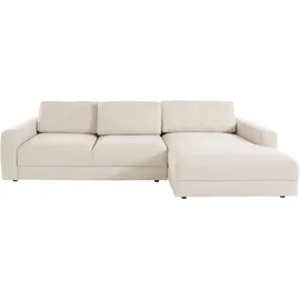 Home Affaire Ecksofa HOME AFFAIRE "Bloomfield, elegant, viel Platz, Mega Couch, Breite 303cm, L-Form", beige, B:303cm H:84cm T:176cm, 92% Polyester 8% Nylon, Sofas, Ecksofa, extra tiefe Sitzfläche, wahlweise mit Sitztiefenverstellung
