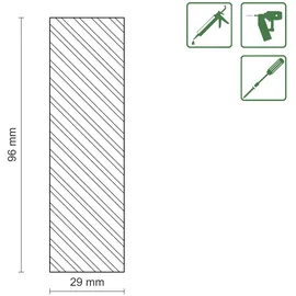 FN Neuhofer Flachleiste 100 cm 96 mm Fichte/Kiefer