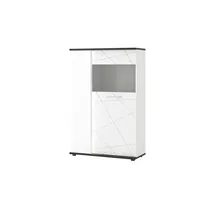 Höffner Highboard ¦ weiß ¦ Maße (cm): B: 92 H: 141 T: 40.0