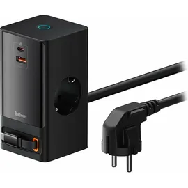 Baseus PowerCombo (65 W), USB Ladegerät, Schwarz