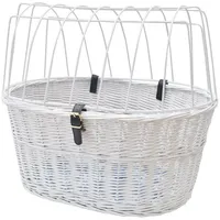 Aumüller Fahrradkorb Tierkorb Weiß