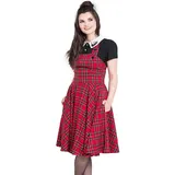 Hell Bunny Irvine Pinafore Dress Latzkleid Rot S