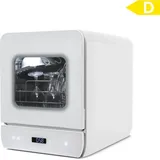 Puluomis Mini Geschirrspüler freistehend, Geschirrspülmaschine mit mit 7 Programe für 3 Gedecke, funktioniert mit/ohne Wasseranschluss, Weiß - Weiß