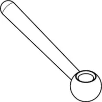 Industrial Quality Supplies DIN 99 Kegelgriff mit Griffaufnahme, geneigte