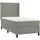 vidaXL Boxspringbett 100 x 200 cm Hellgrau