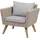 Beliani Rattan Lounge-Set braun
